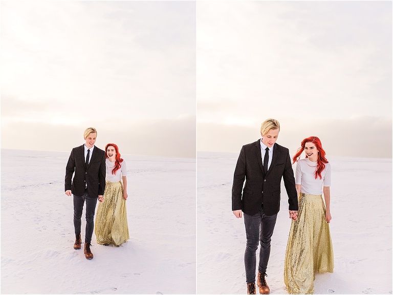 Utah Wedding Photographer | Engagements | Engaged | Saltair 