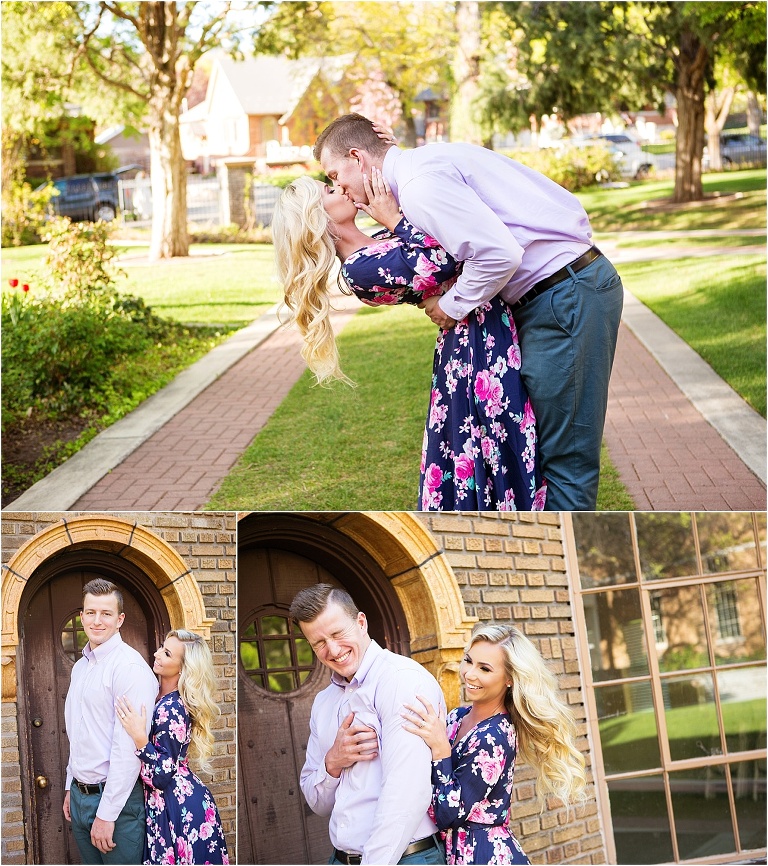 Salt Lake City Engagements | Utah Wedding Photographer | Garden Park Ward