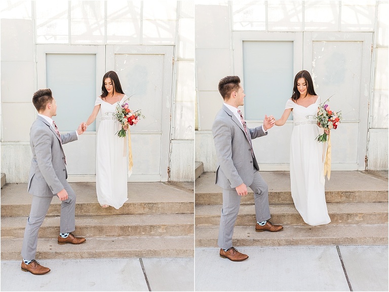 Formal session in Salt Lake City, Utah at Liberty Park | Utah Wedding Photographer