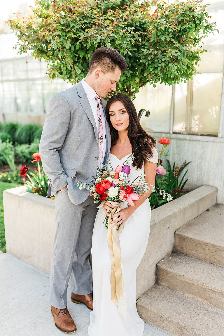 Formal session in Salt Lake City, Utah at Liberty Park | Utah Wedding Photographer