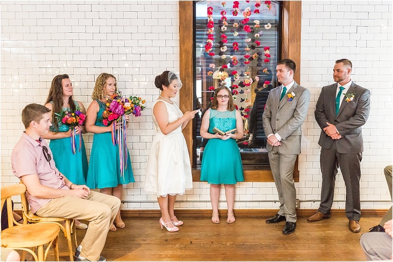Eclectic, quirky, and classy wedding in downtown Salt Lake City and The Rose Establishment.