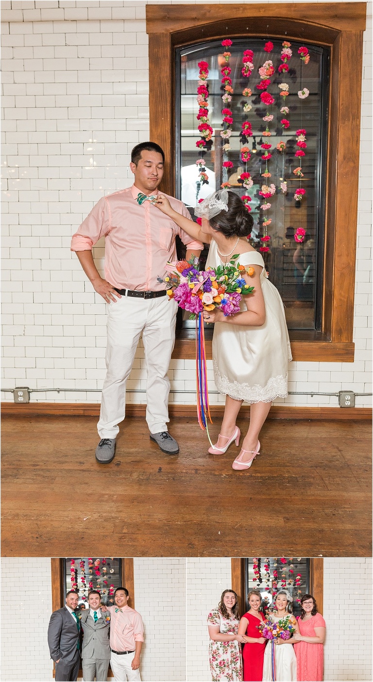 Eclectic, quirky, and classy wedding in downtown Salt Lake City and The Rose Establishment.
