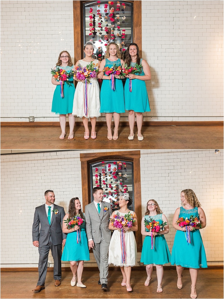 Eclectic, quirky, and classy wedding in downtown Salt Lake City and The Rose Establishment.