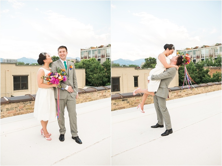 Eclectic, quirky, and classy wedding in downtown Salt Lake City and The Rose Establishment.