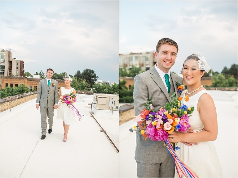 Eclectic, quirky, and classy wedding in downtown Salt Lake City and The Rose Establishment.