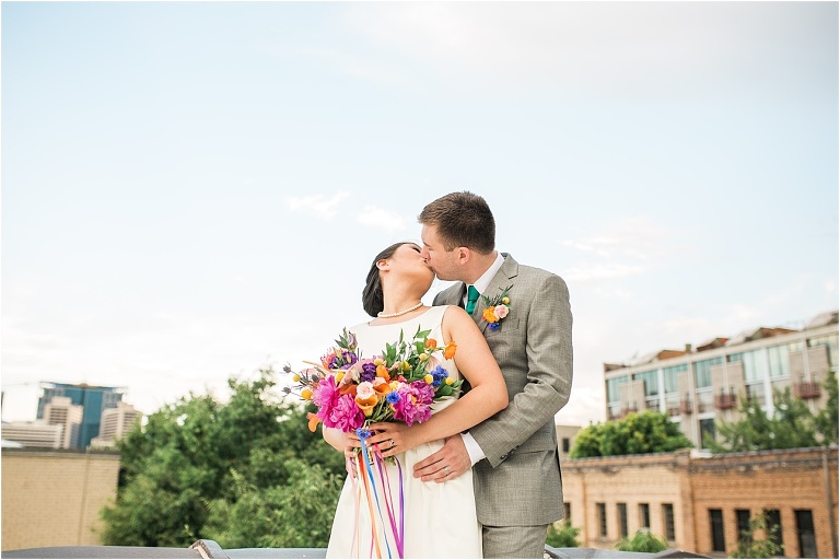 Eclectic, quirky, and classy wedding in downtown Salt Lake City and The Rose Establishment.