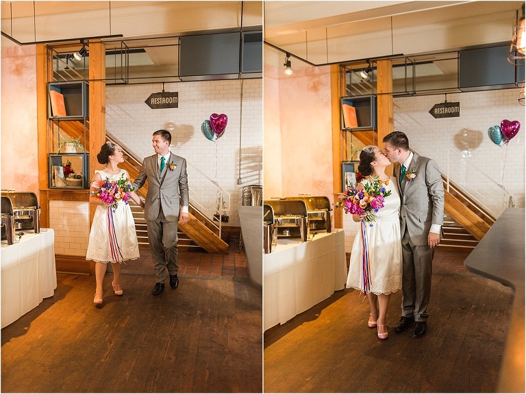 Eclectic, quirky, and classy wedding in downtown Salt Lake City and The Rose Establishment.