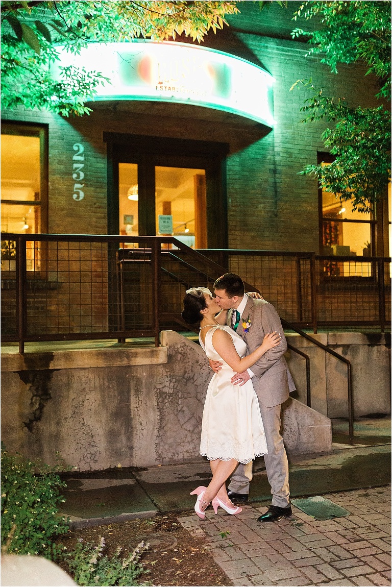 Eclectic, quirky, and classy wedding in downtown Salt Lake City and The Rose Establishment.