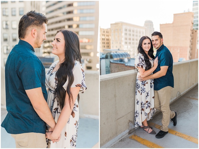 Downtown Salt Lake City, Randy's Record Shop Engagement Session | Utah Wedding Photographer