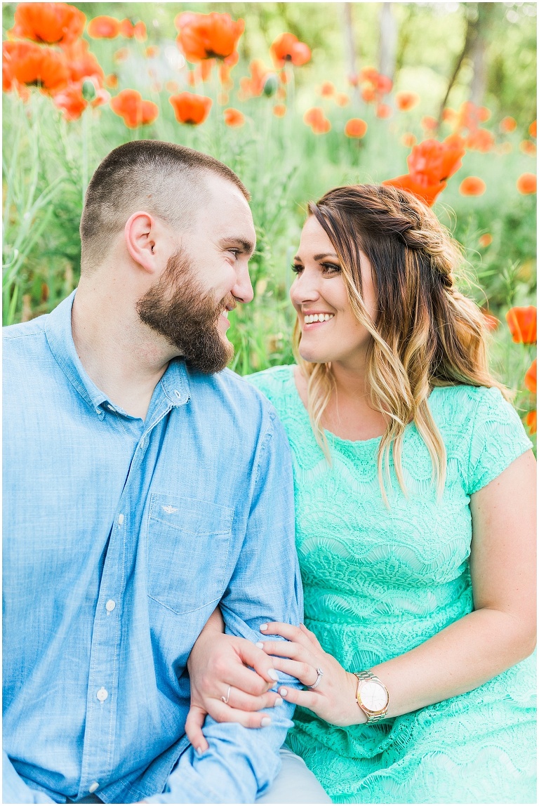 Mantua Utah Poppy Field Engagement Session | Ashley DeHart Photography