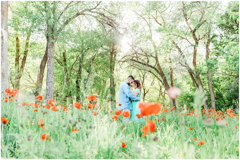 Mantua Utah Poppy Field Engagement Session | Ashley DeHart Photography