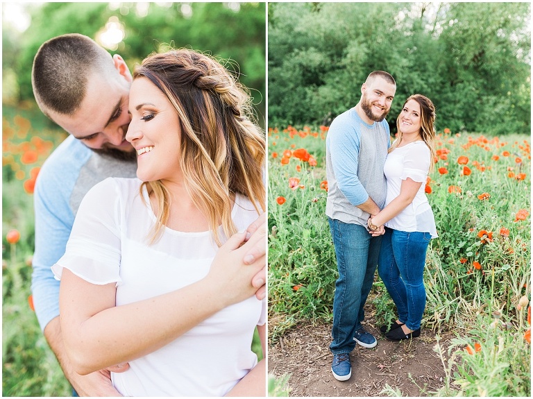 Mantua Utah Poppy Field Engagement Session | Ashley DeHart Photography