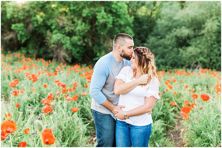 Mantua Utah Poppy Field Engagement Session | Ashley DeHart Photography