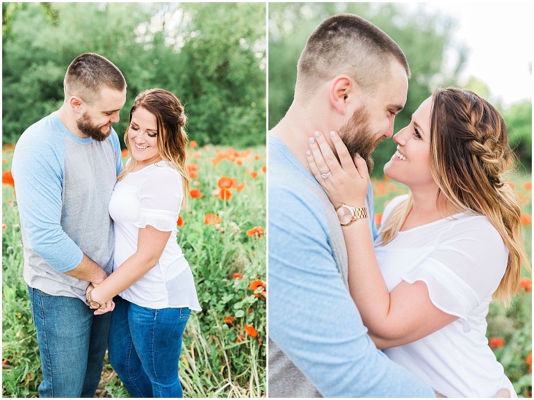 Mantua Utah Poppy Field Engagement Session | Ashley DeHart Photography