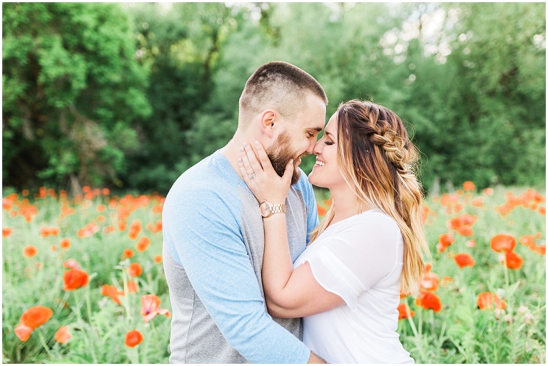 Mantua Utah Poppy Field Engagement Session | Ashley DeHart Photography
