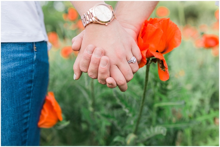 Mantua Utah Poppy Field Engagement Session | Ashley DeHart Photography