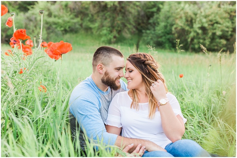 Mantua Utah Poppy Field Engagement Session | Ashley DeHart Photography