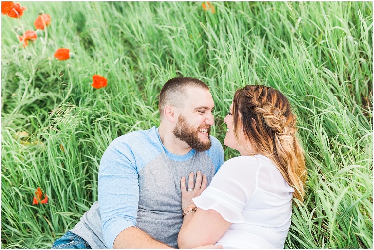 Mantua Utah Poppy Field Engagement Session | Ashley DeHart Photography