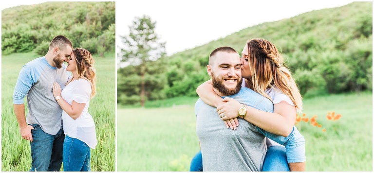 Mantua Utah Poppy Field Engagement Session | Ashley DeHart Photography