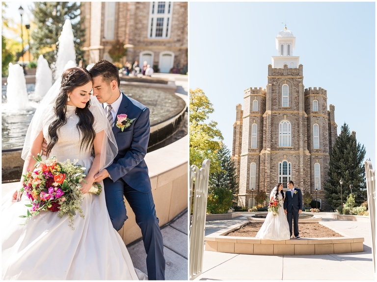 Logan Utah LDS Temple - Ashley DeHart - Utah Wedding Photographer