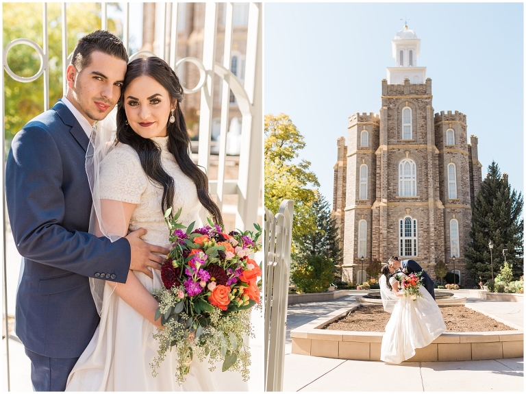 Logan Utah LDS Temple - Ashley DeHart - Utah Wedding Photographer