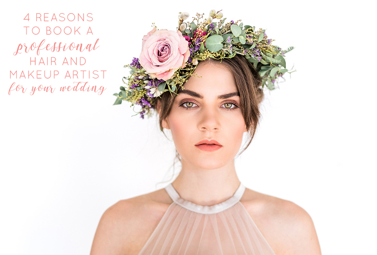 4 Reasons to book a professional hair and makeup artist for your wedding | Ashley DeHart Utah Wedding Photographer