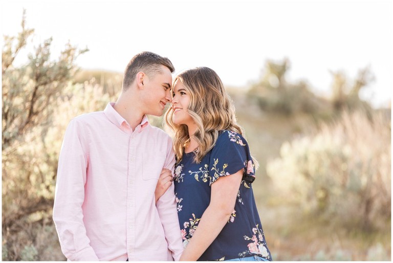 Golden Light Antelope Island Engagement Session, Ashley DeHart Photography | Utah Wedding Photographer