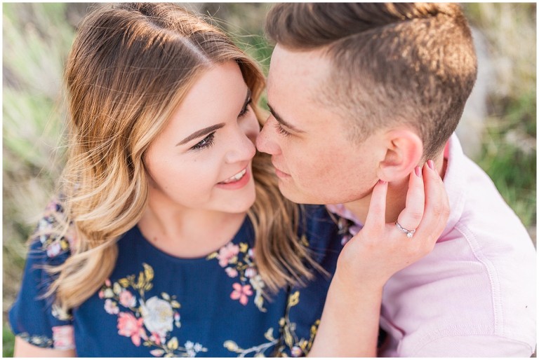 Golden Light Antelope Island Engagement Session, Ashley DeHart Photography | Utah Wedding Photographer