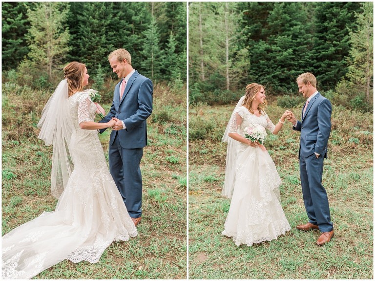 Jordan Pines First Look and Formals, Utah Wedding Photographer - Ashley DeHart