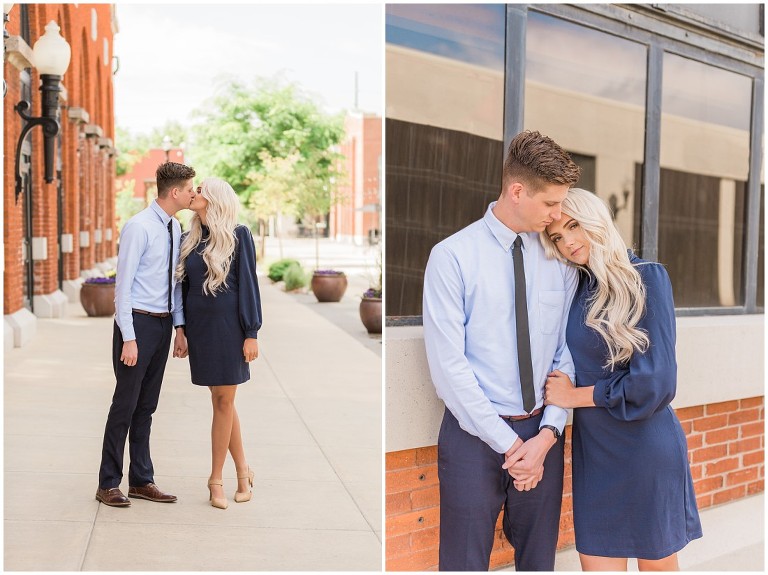 Downtown Salt Lake City Trolley Square Engagement Session - Ashley DeHart Photography