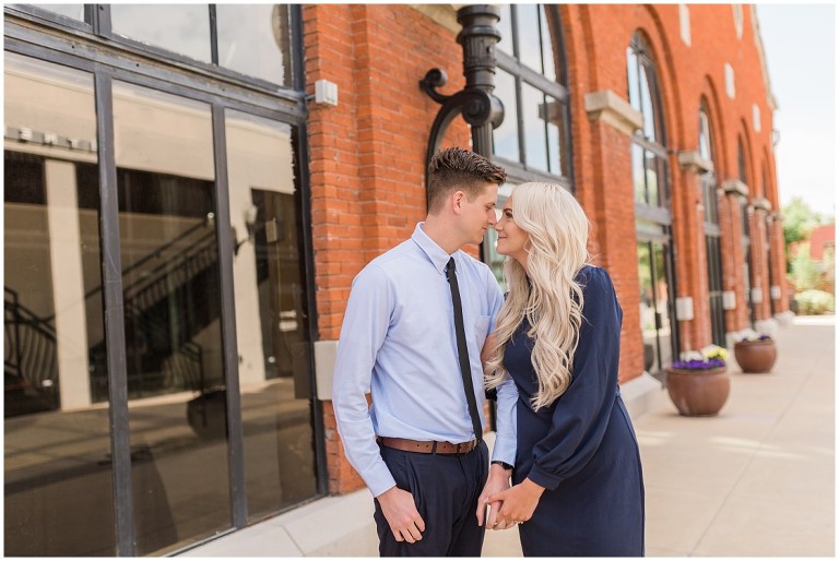 Downtown Salt Lake City Trolley Square Engagement Session - Ashley DeHart Photography