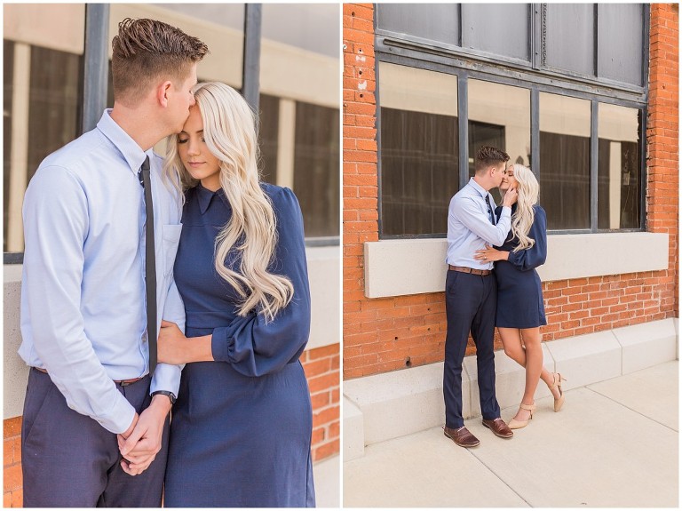 Downtown Salt Lake City Trolley Square Engagement Session - Ashley DeHart Photography