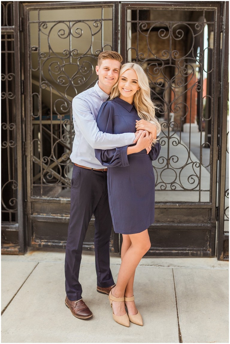 Downtown Salt Lake City Trolley Square Engagement Session - Ashley DeHart Photography