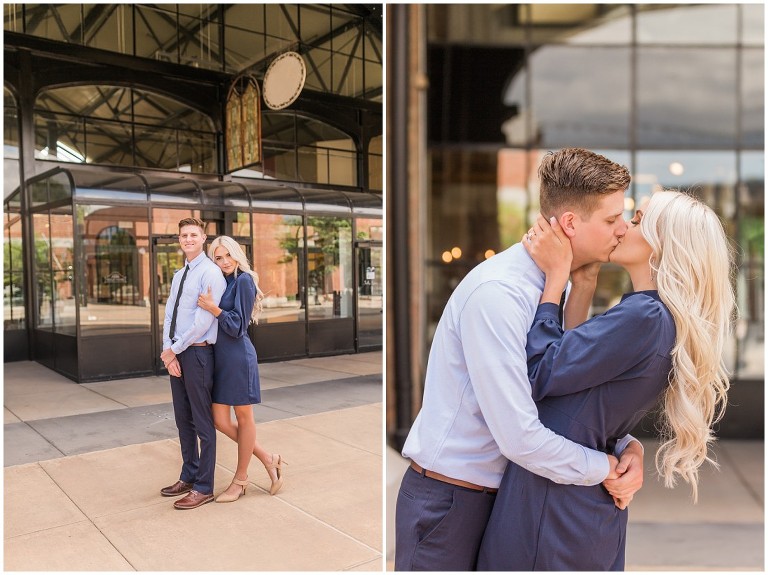 Downtown Salt Lake City Trolley Square Engagement Session - Ashley DeHart Photography
