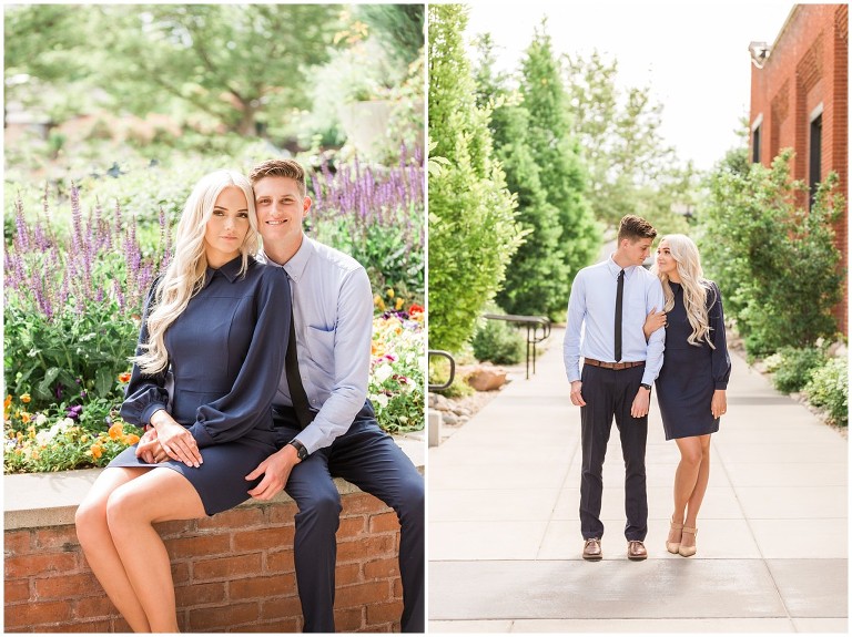 Downtown Salt Lake City Trolley Square Engagement Session - Ashley DeHart Photography
