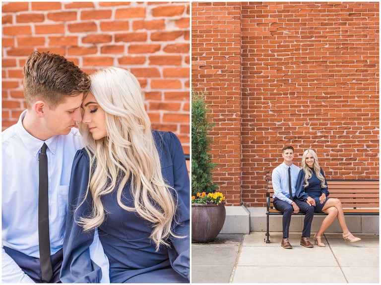 Downtown Salt Lake City Trolley Square Engagement Session - Ashley DeHart Photography