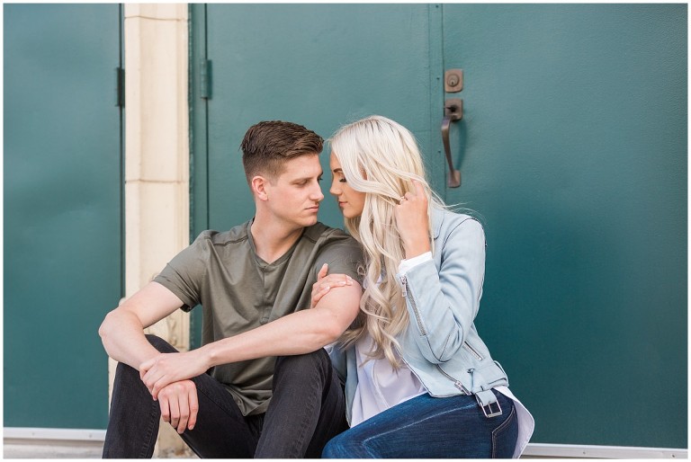 Downtown Salt Lake City Trolley Square Engagement Session - Ashley DeHart Photography