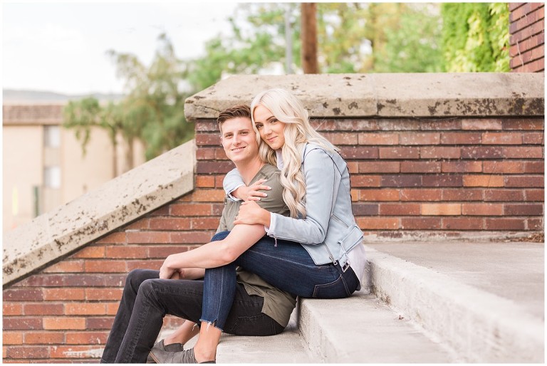 Downtown Salt Lake City Trolley Square Engagement Session - Ashley DeHart Photography