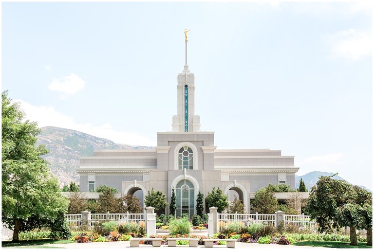 LDS Wedding Mount Timpanogos Temple -- Ashley DeHart Photography