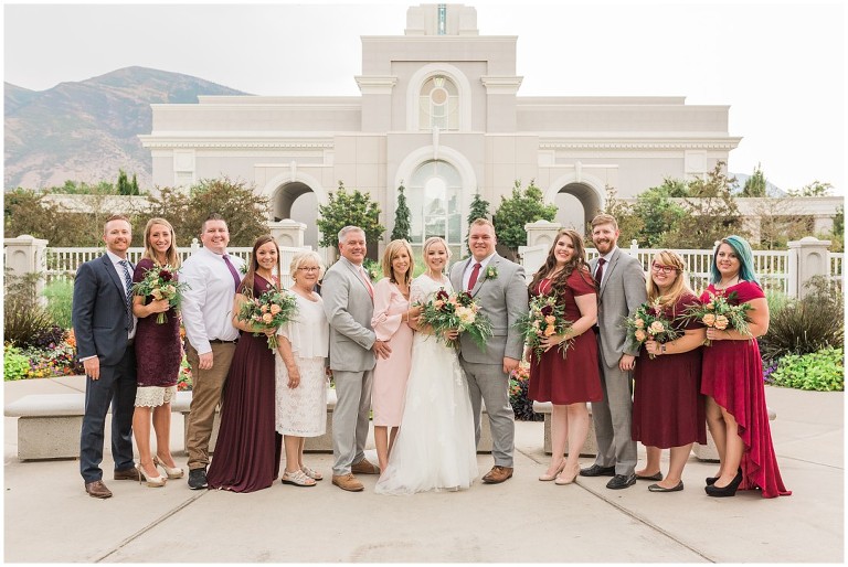 LDS Wedding Mount Timpanogos Temple -- Ashley DeHart Photography