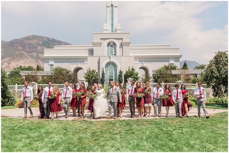 LDS Wedding Mount Timpanogos Temple -- Ashley DeHart Photography
