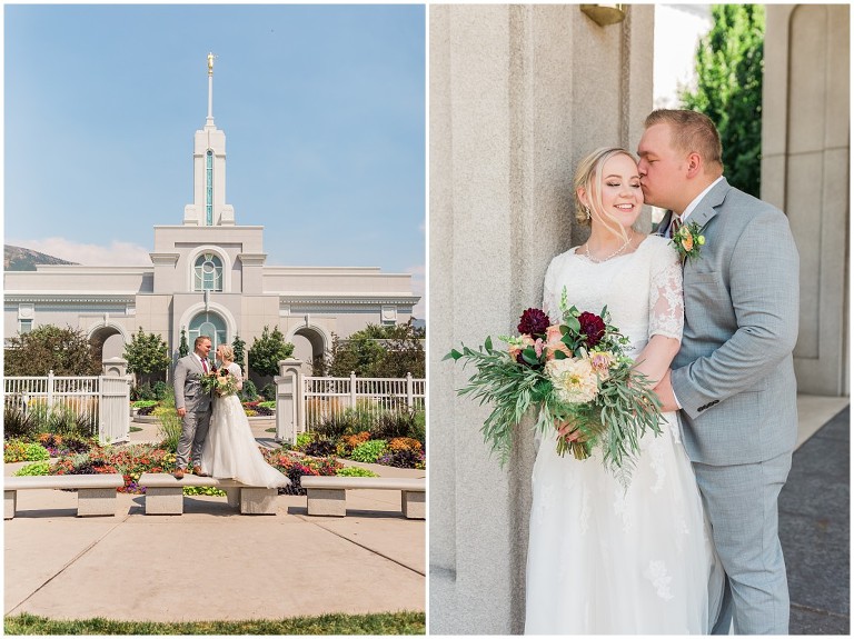 LDS Wedding Mount Timpanogos Temple -- Ashley DeHart Photography