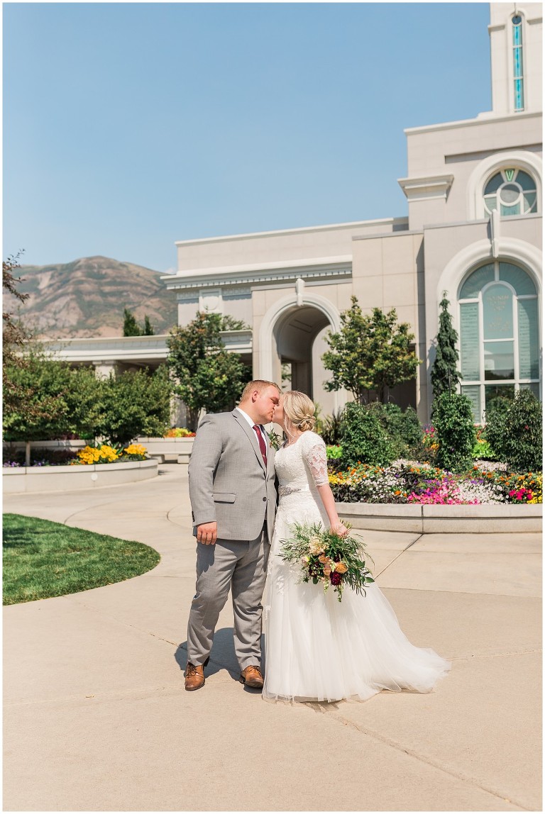 LDS Wedding Mount Timpanogos Temple -- Ashley DeHart Photography