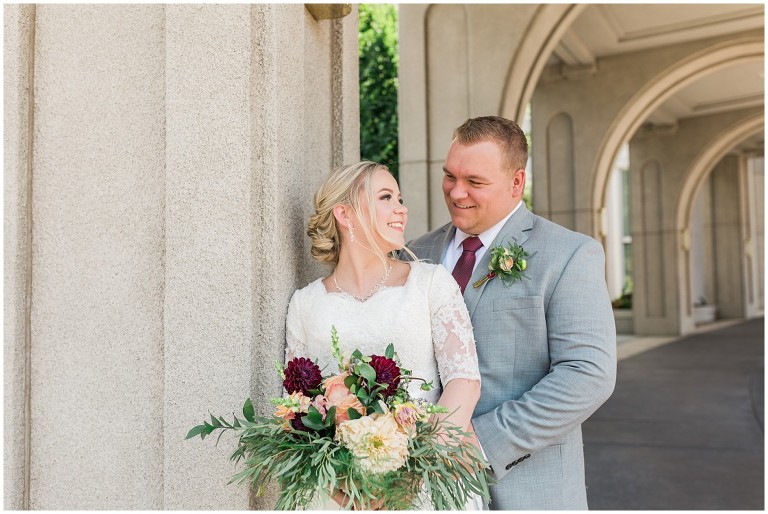 LDS Wedding Mount Timpanogos Temple -- Ashley DeHart Photography