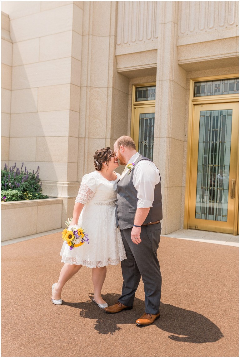 Ogden Utah LDS Temple Wedding, Michelle and Jesse - Ashley DeHart Photography