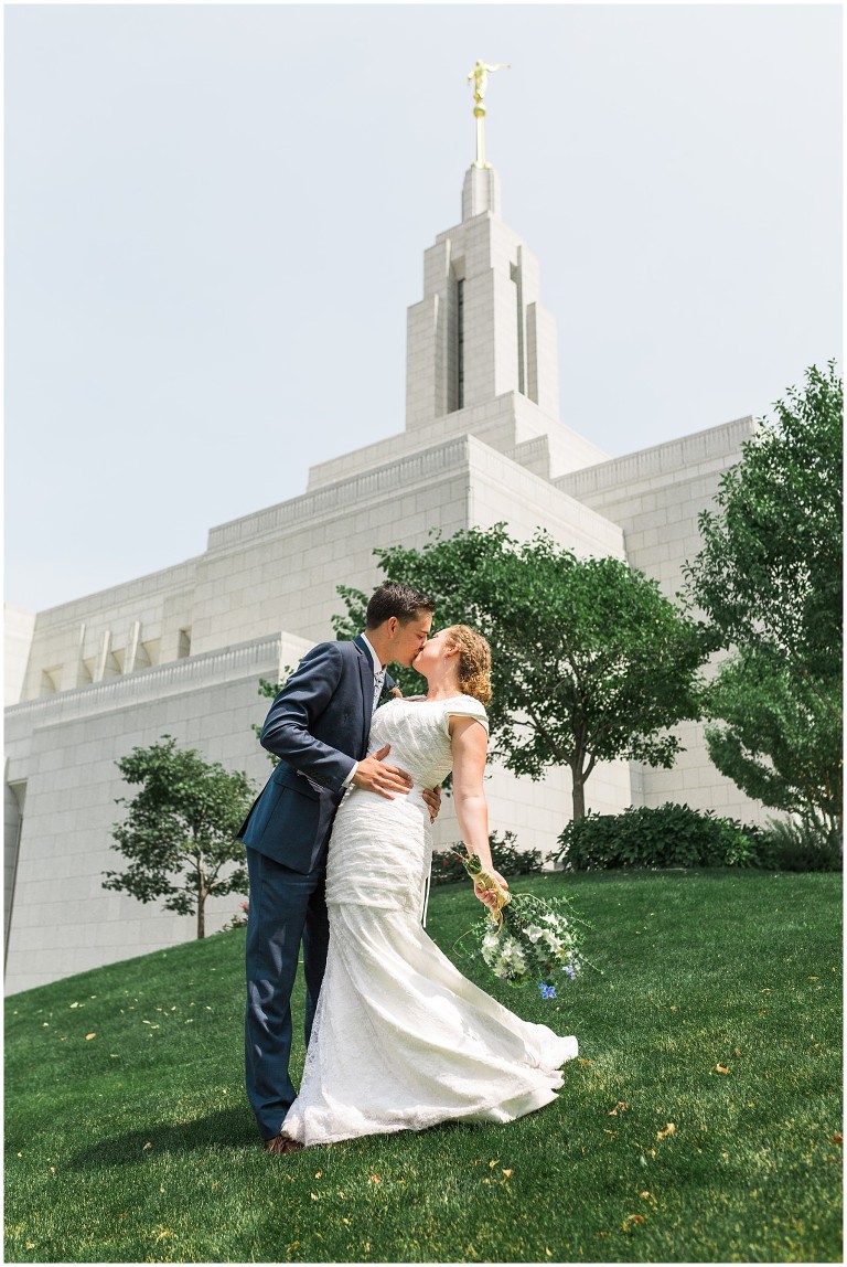 Draper LDS Temple Kelsey Ethan - Ashley DeHart Utah Wedding Photographer