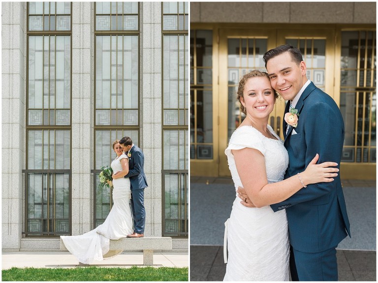 Draper LDS Temple Kelsey Ethan - Ashley DeHart Utah Wedding Photographer