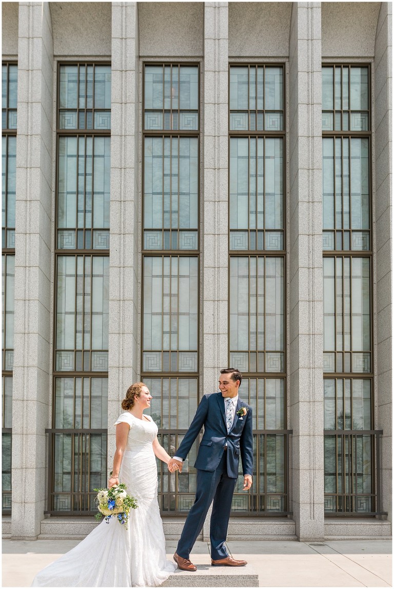 Draper LDS Temple Kelsey Ethan - Ashley DeHart Utah Wedding Photographer