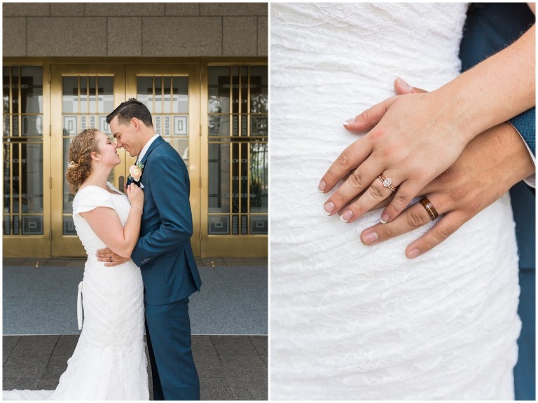 Draper LDS Temple Kelsey Ethan - Ashley DeHart Utah Wedding Photographer