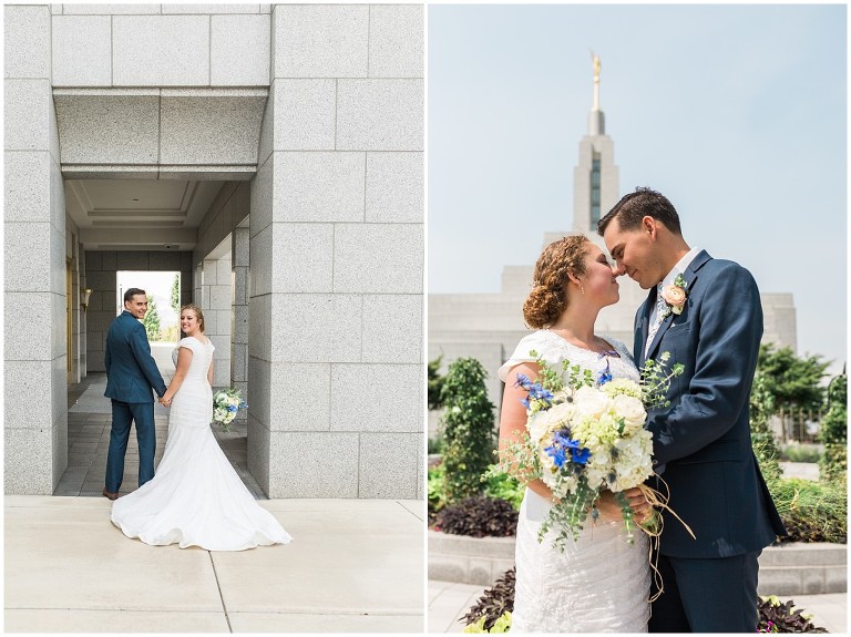 Draper LDS Temple Kelsey Ethan - Ashley DeHart Utah Wedding Photographer